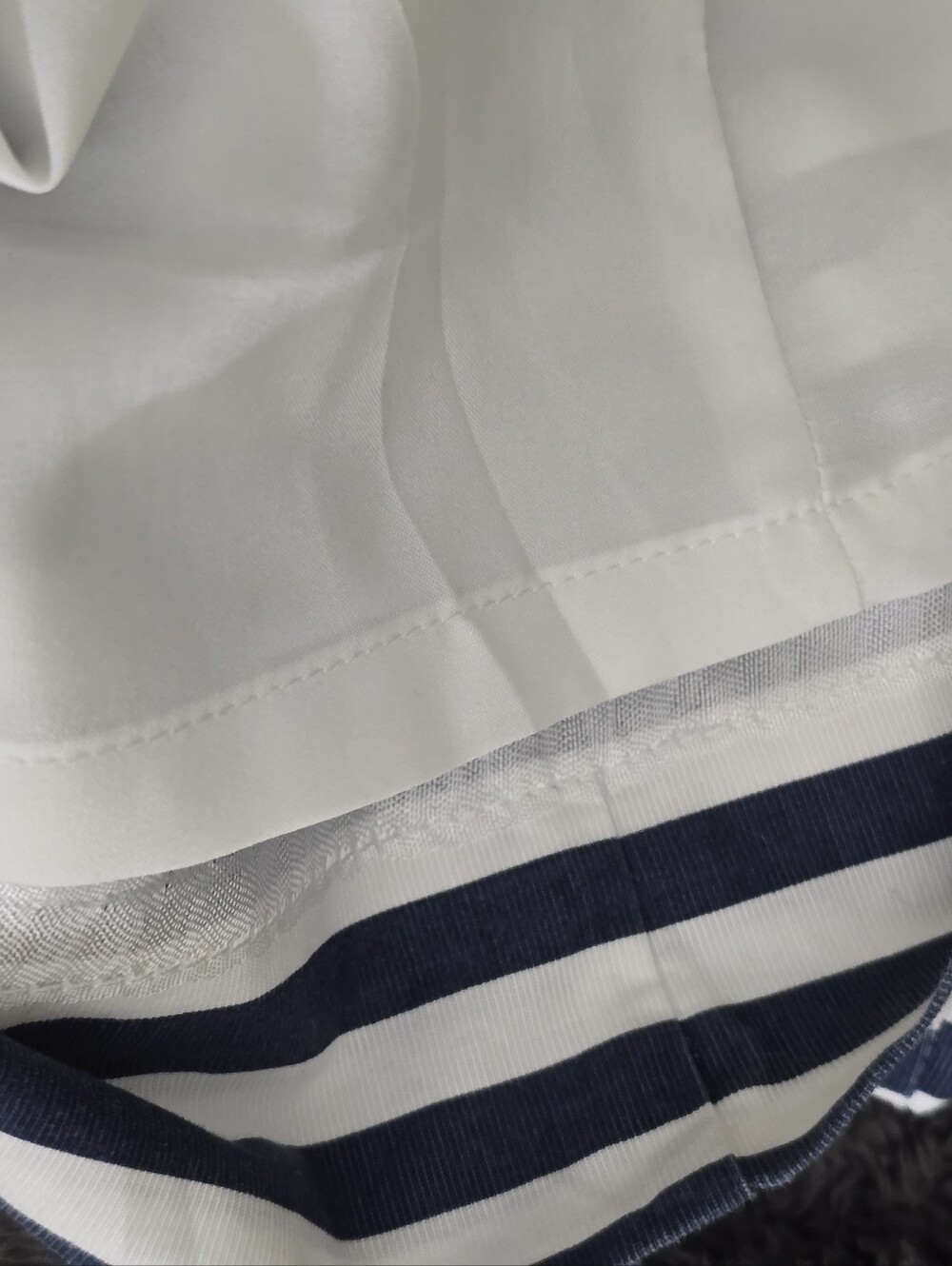 Sara Campbell Navy and White Striped Sleeveless Fit-and-Flare Dress - Picture 5 of 12
